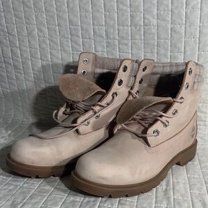 Timberland Women's Linden Woods 6-Inch Waterproof boots in light pink nubuck